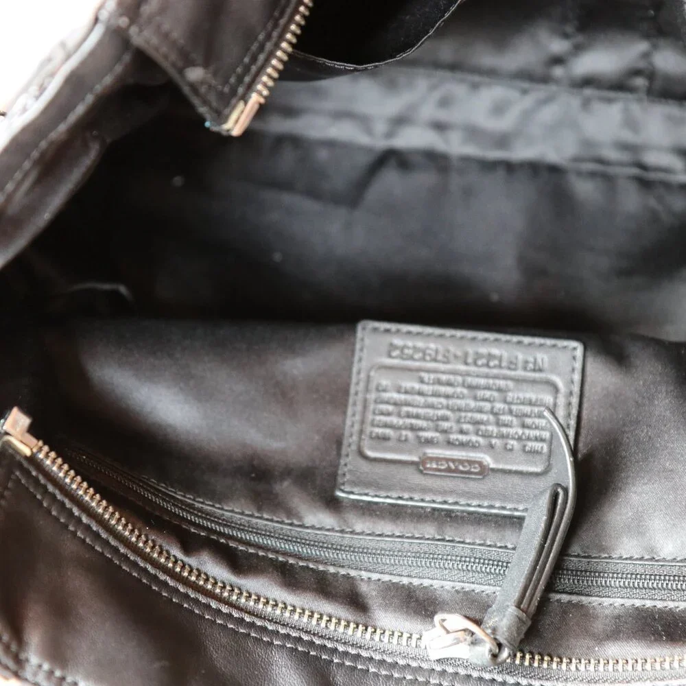 Coach Vintage PreLoved Shoulder Bag Black - Picture 9 of 10